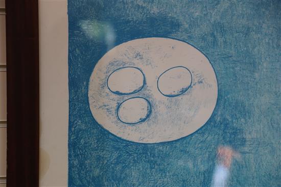 § William Scott (1913-1989) Blue Still Life 1975, 26.25 x 34in.